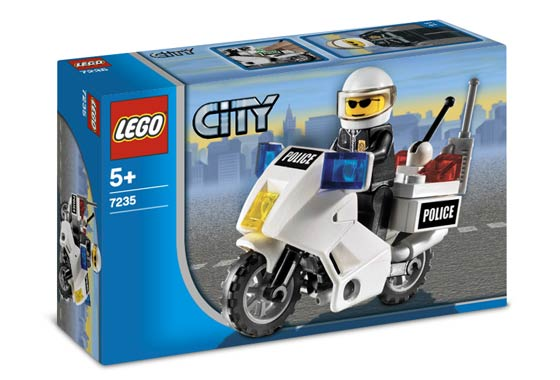 Police Motorcycle (Black Sticker Version)