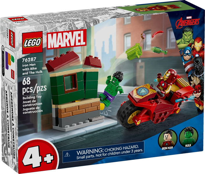 Iron Man with Bike and The Hulk
