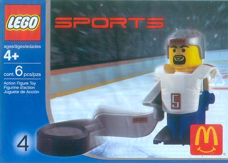 McDonald's Sports Set Number 4 - White Hockey Player #5 image 2