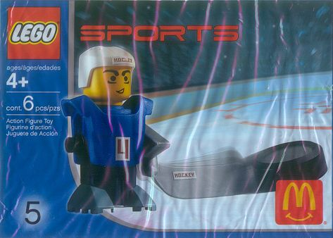 McDonald's Sports Set Number 5 - Blue Hockey Player #4 image 2