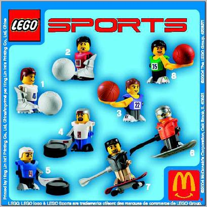 McDonald's Sports Set Number 5 - Blue Hockey Player #4
