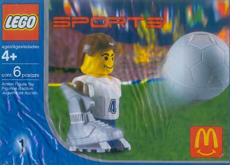 McDonald's Sports Set Number 1 - White Soccer Player #4 image 2