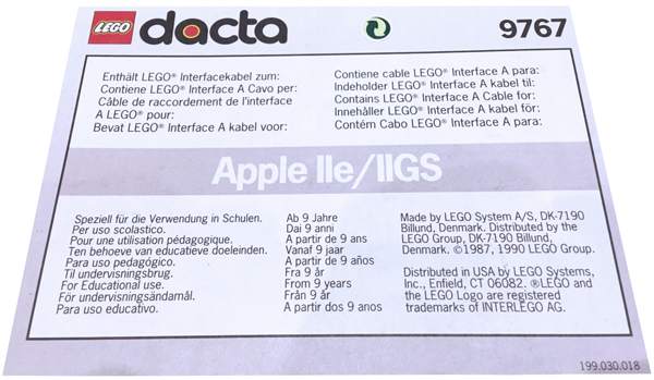 Interface Card/Cable for Apple IIe and IIGS
