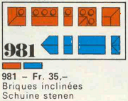34 sloping profile bricks, including profile peak bricks, Blue image 3