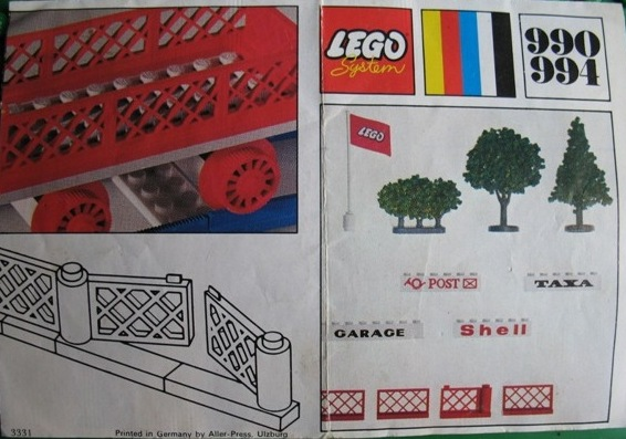 Trees and Signs (1971 version with granulated trees and 4 bricks)