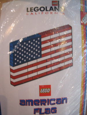 American Flag with Sticker For Stars