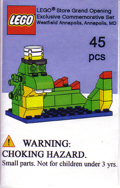 LEGO Store Grand Opening Exclusive Commemorative Set, Westfield Annapolis, Annapolis, MD