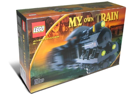 Small Train Engine with Tender Blue