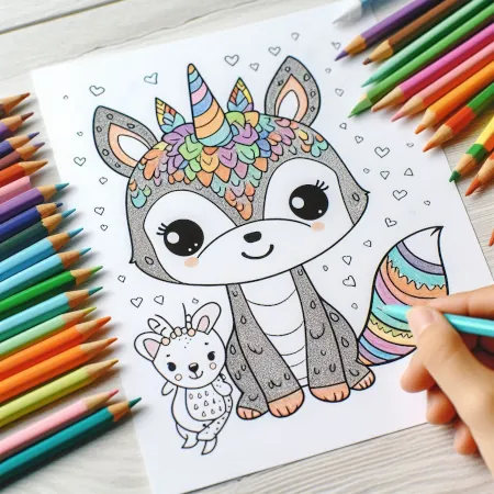 Kid coloring page