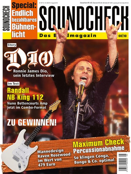 Die August-Ausgabe des SOUNDCHECK-Magazins