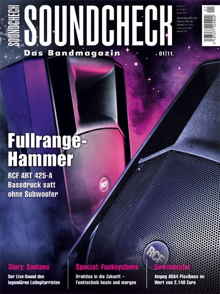 Die Januar-Ausgabe des SOUNDCHECK-Magazins