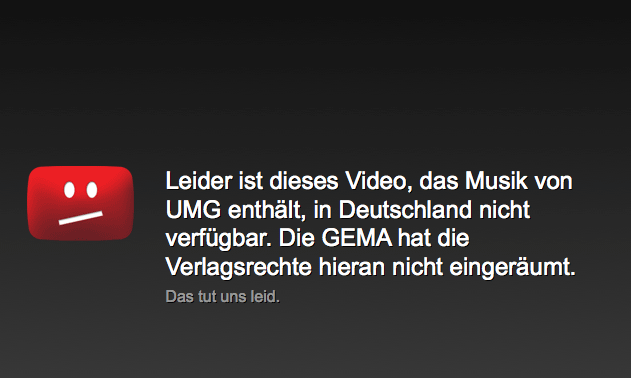 Eure Meinung: GEMA kills the Internet Star?