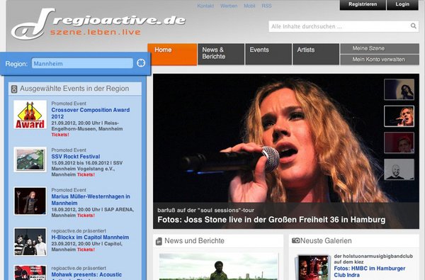 Relaunch bei regioactive.de