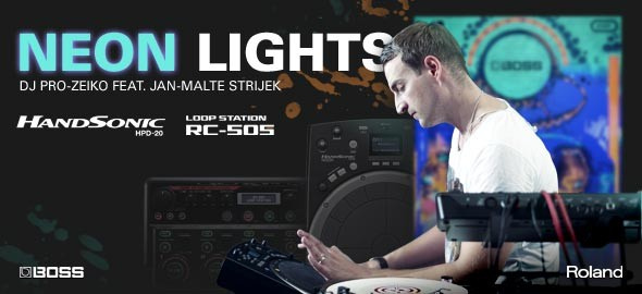 ROLAND präsentiert das Music & Art Video von "Neon Lights"