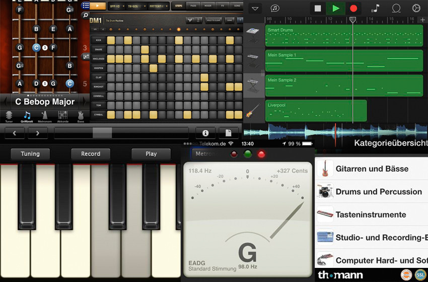 Welche Apps nutzt du zum Musikmachen und Aufnehmen?
