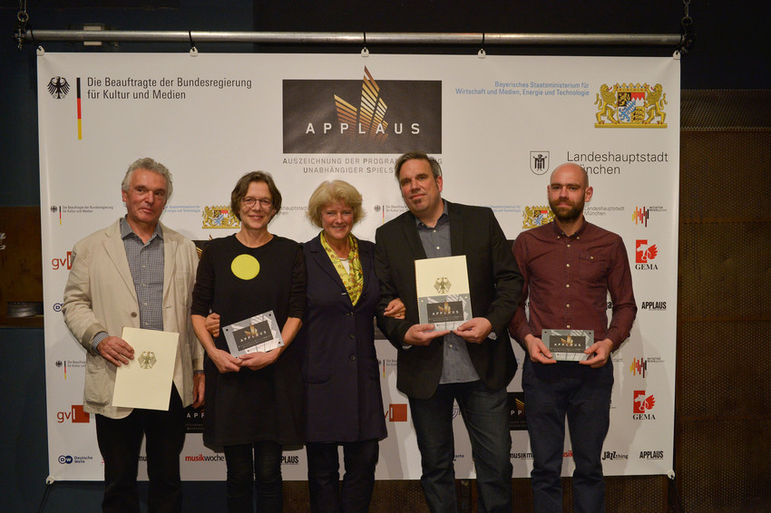 APPLAUS 2015: Programmplanung unabhängiger Spielstätten in München ausgezeichnet