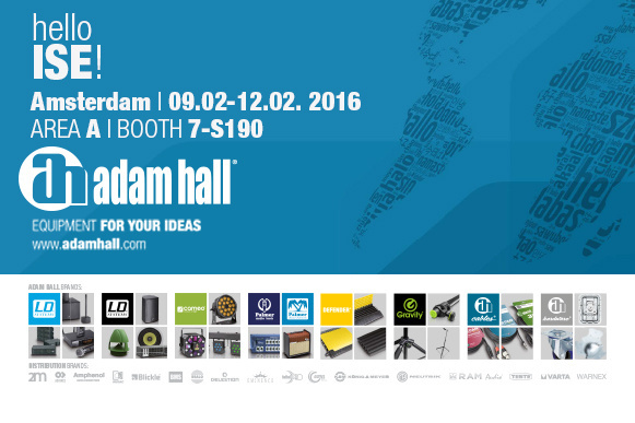 Die Adam Hall Group zeigt sich auf der ISE in Amsterdam