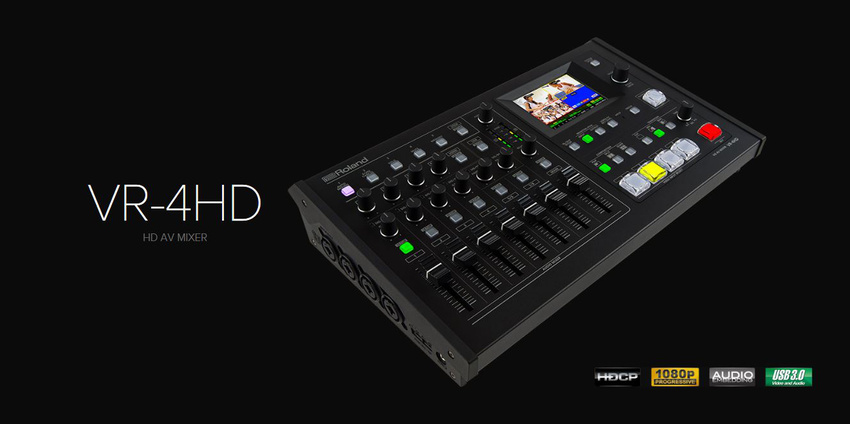 Roland Professional A/V kündigt neuen VR-4HD Video/Audio-Mixer an