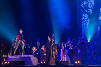 Licht und Schatten - Fotos von Excalibur - The Celtic Rock Opera live in der Festhalle Frankfurt 