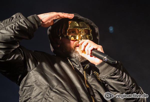 Der Mann mit der goldenen Maske - Sido liefert eine solide Show in der halle02 in Heidelberg 