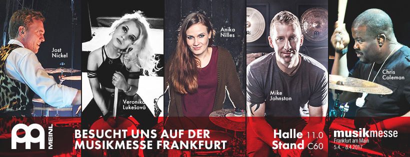 Hochkarätige Artists bei Meinl Cymbals auf der Musikmesse in Frankfurt