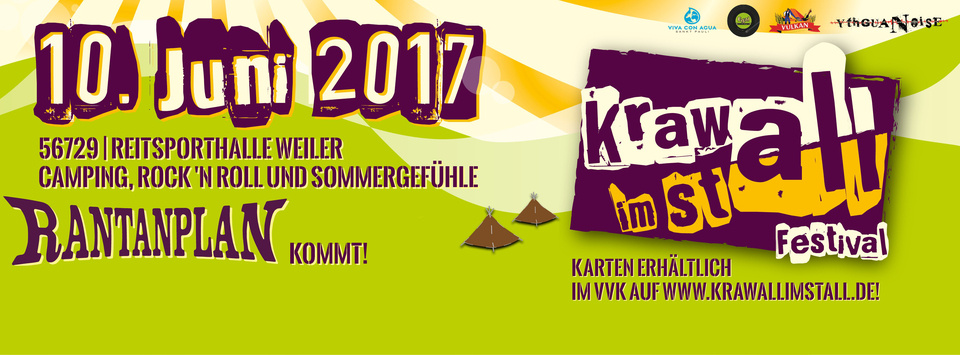 Deine Band als Opener des Krawall im Stall Festivals 2017 in Weiler