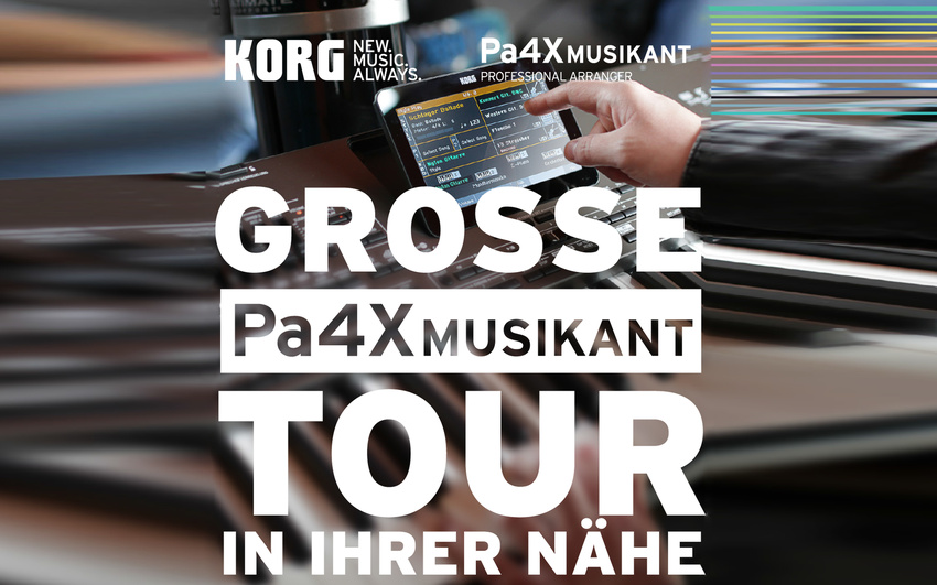 KORG kündigt große Pa4X MUSIKANT Tour 2017 an