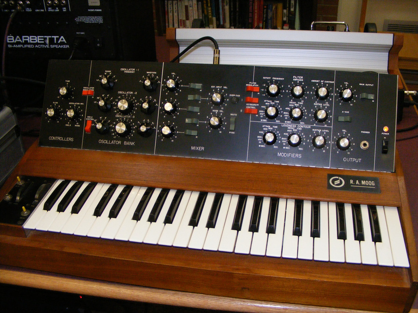 Früher Minimoog (R.A. Moog Inc.; ca. 1970)