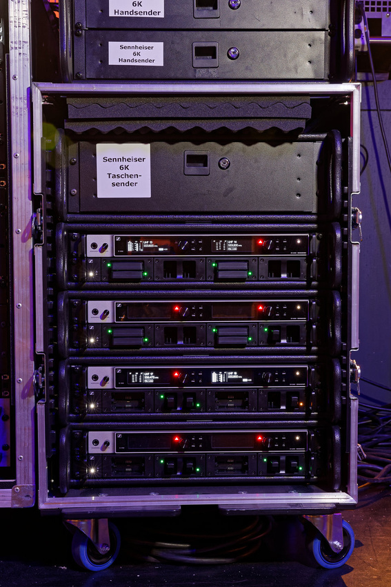 Vier EM 6000 Doppelempfänger der Digital 6000 Serie waren im Einsatz