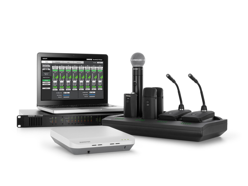 Shure Microflex Wireless jetzt mit High Density Mode verfügbar