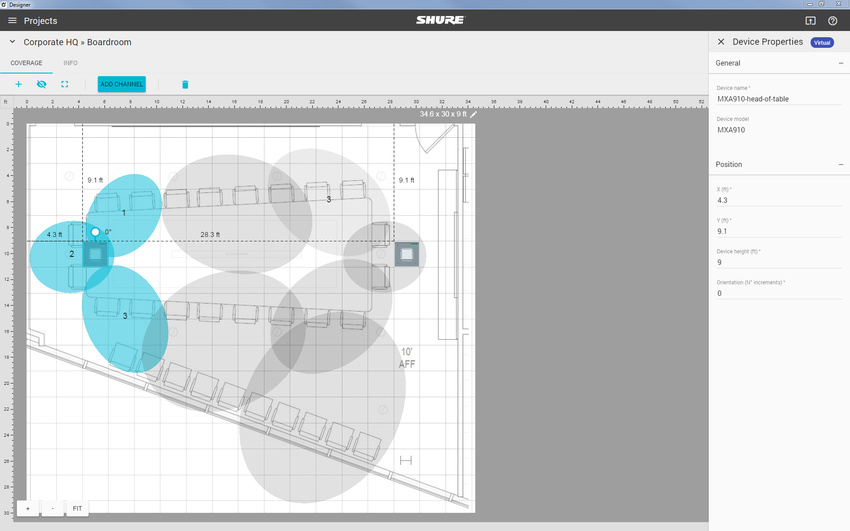 Shure stellt Designer System Configuration Software für Microflex® Advance vor