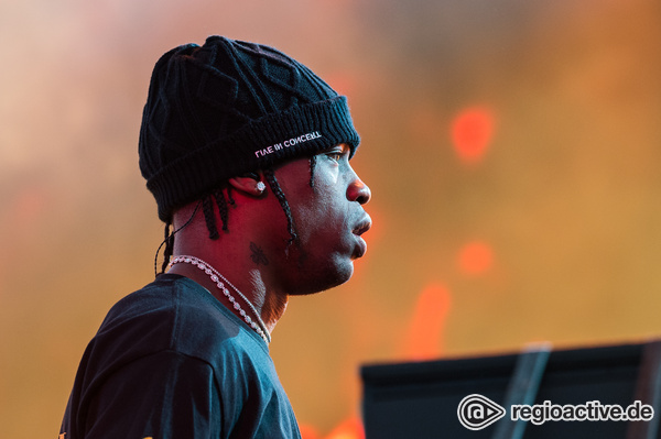 US-Rap-Überflieger - Travis Scott: Bilder des US-Rappers live beim Wireless Festival 2017 