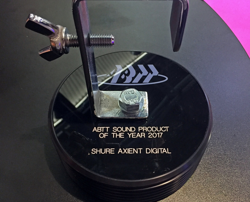 Shure Axient Digital gewinnt ABBT-Award (2017)