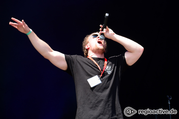 Rap Made In Germany - Wortspiele: Live-Fotos von Rapper 3Plusss beim Happiness Festival 2017 