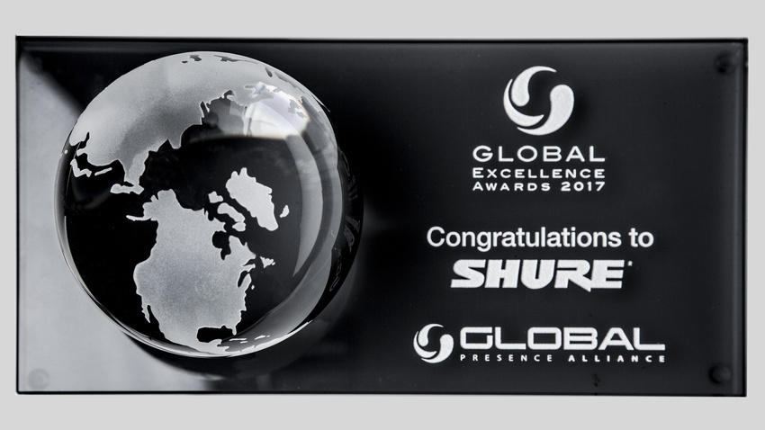 Shure erhält höchste Auszeichnung der Global Presence Alliance