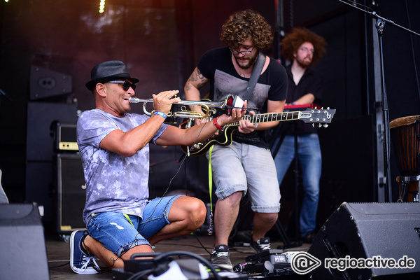 Mit Energie - The Jukes: Bilder der Rockband live beim Trebur Open Air 2017 