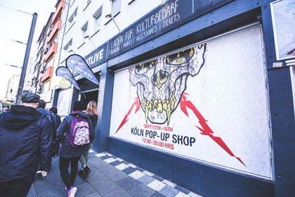 Rheiner Metal - Metallica: Impressionen des Pop-Up-Stores in Köln 