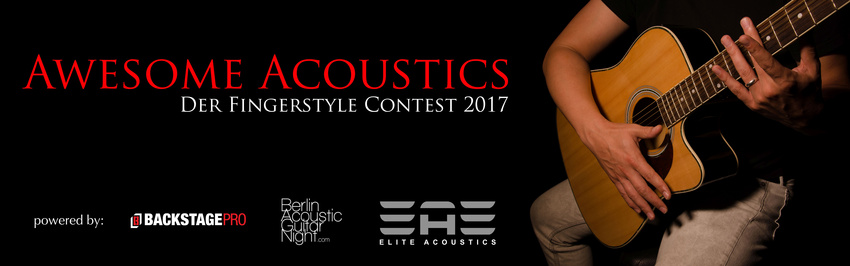 Awesome Acoustics 2017: Jetzt bewerben und Amp, Endorsement und Gig gewinnen!