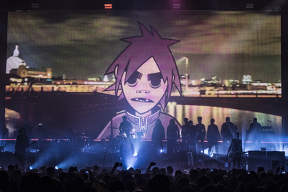 Humanz und Cartoonz - Gorillaz: Damon Albarn und Gaststars erwecken ihre virtuellen Superstars in Berlin zum Leben 