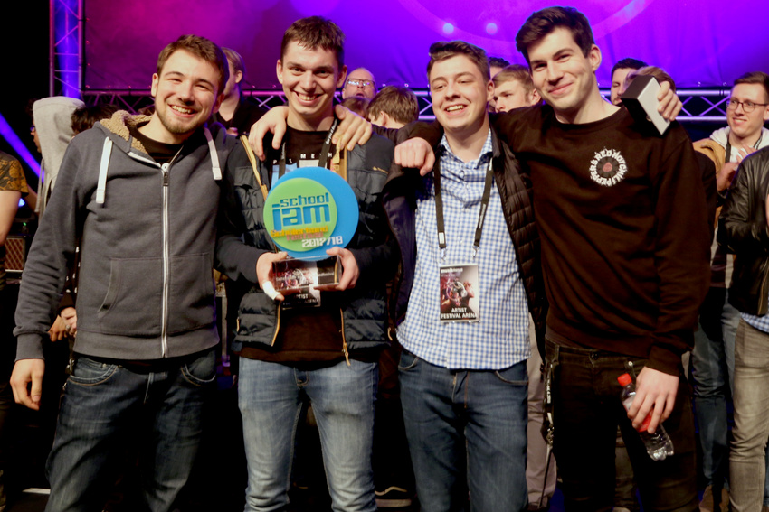 Funk Fragment gewinnen das SchoolJam-Finale 2018 auf der Musikmesse in Frankfurt