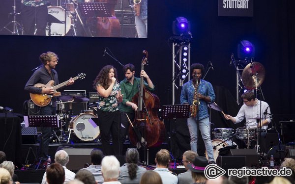 Bass vom Feinsten - Fotos von Juliana Blumenschein live bei den Jazzopen Stuttgart 