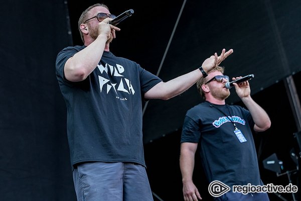 Schlaue Beats und schlaue Sätze - Live-Fotos der Stieber Twins als Opener der Beginner live in Wiesbaden 