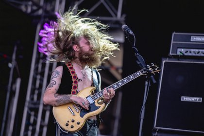 Wie in alten Zeiten - Kadavar: Fotos der bärtigen Hardrocker bei Summer Breeze 2018 