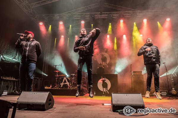 Party gegen Rechts - Antilopen Gang: Live-Bilder der Deutsch-Rapper beim Jamel rockt den Förster 2018 