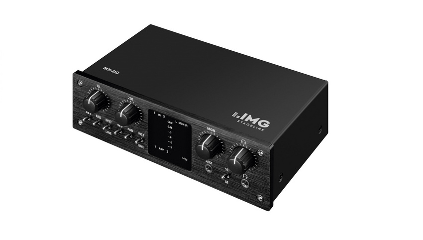 IMG Stageline stellt neue Recording-Interfaces MX-2IO & MX-1IO vor