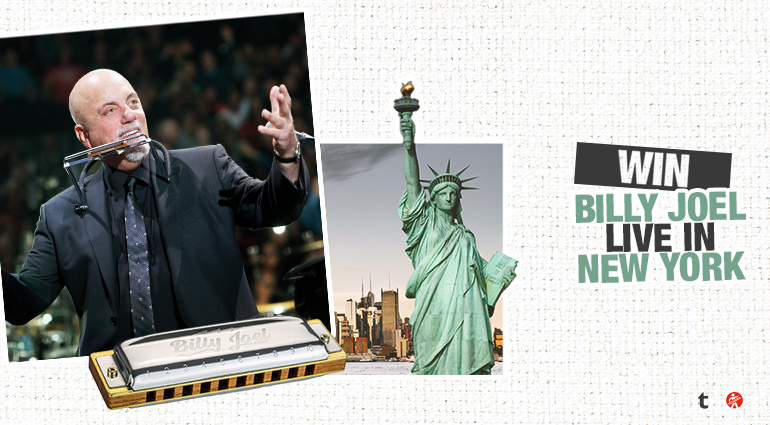 Contest: Gewinne eine Reise zum Billy Joel-Konzert nach New York