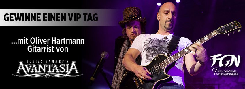 Gewinne einen VIP-Tag mit Oliver Hartmann, dem Gitarristen von Avantasia!