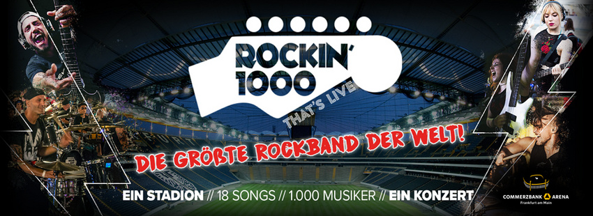 Werdet Teil von ROCKIN'1000 – der größten Rockband der Welt!