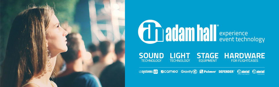 Adam Hall sucht Act für die Prolight + Sound und bietet Warengutschein im Wert von 1000 Euro