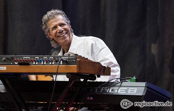 Mit spanischem Herz - Chick Corea: Bilder des Pianisten live bei den Jazzopen Stuttgart 